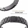 Cinturino in acciaio inossidabile 22MM / 20MM per Samsung Gear S3 S2 cinturino classico in metallo per Gear S3 Smart Watch cinturino a 3 collegamenti