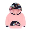 Herbst Neugeborenen kinder Baby Mädchen Kleidung floral tasche Mit Kapuze Tops + Hosen bebe mädchen baumwollmischung kleidung Outfits Set