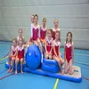 Kostenloser Versand Eine Reihe von kleinen aufblasbaren Sprungmatten Gymnastic Air Tumble Track aufblasbare Sport Airtrack für Fitnessstudio