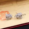 Fashion- brincos de prata para mulheres design de marca de ouro zircão jóia jóia cute animal leopardo brinco atacado