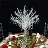 Centre de table en métal et acrylique avec perles en métal et acrylique, lot de 2 pièces, superbes arbres de mariage, pour fête de mariage, événement, usage domestique, 329B