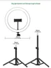 10039039 Кольцевой светильник для селфи с подставкой для штатива, держатель для телефона для прямой трансляции макияжа, видеозаписи на YouTube, мини-светодиодная камера R1590319