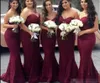 Newest Bury Bridesmaid Dresses Lace Sweetheart Neckline Custom Made Plus Size Maid Of Honor Gown Country Wedding Formal Wear
