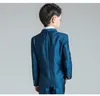 Populaire One Button Sjaal Revers Kid Complete Designer Knappe Jongen Trouwpak Jongens Kleding Op maat gemaakt (Jas + Broek + Tie) A50