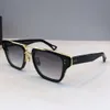 Lunettes de soleil carrées vintage Titanium Gold Black Grey Shaded 2059 occhiali da sole lunettes de soleil unisexes Nouveau avec Box238s