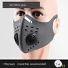 Masques de protection réutilisables avec des valeurs Fliters Filtre à charbon actif noir Masques buccaux Designer Masques de cyclisme FY9038