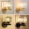 American Simple Crystal Wall Lamp Sconces Modern Creative Led Light Fixtures Bedside Corridor Stairs Loft Decor Lamps Luminaire