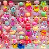 Newest 200Pcs/lot Children's Cartoon Rings charm finger band Jewelry Frosted Heart Shape Animals Flower Baby Girl Tangible benefits kid Gift