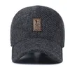 woolen knitted design winter baseball cap for men women warm casual male outdoor cycling ski Hats with earflaps287n