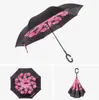 38 modèles Pliant Inversé Parapluie Double Couche Inversé Coupe-Vent Pluie Parapluies De Voiture Pour les filles expédition rapide gratuit BY1326