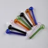 Oil Burner Glass Pipe Cute Colored Thick Smoking Pyrex Pipe Random Color