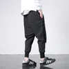 New Western Hip Hop Style Fashion Individuality Side Ribbon Mäns Jogger Byxor Hip Hop Höst Casual Street Male Harem Byxor