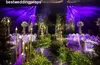 Nuovo stile Wedding Aisleway oro mentale, Wedding Walkway Crystal Stand Pillar, pilastri walkay per matrimoni best01133