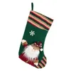 Christmas Stocking Bag Santa Snowman Deer Snowflake Candy Gift Bag Xmas Tree Hanging Ornament New Christmas Hanging Socks