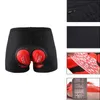 Heren Cycling Underwear 5D Gevoerde gel Biking Shorts Snel droog ademende spons Siliconenkussen gewatteerde schokbestendige korte broek