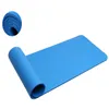 Mat de yoga / tapis de fitness NBR NBR de 10 mm d'épaisseur avec sac d'emballage 183x61x1 (cm) bleu