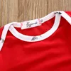 Christmas Infant Baby Clothes Set Newborn Toddler Reindeer Printed Pure Cotton Long Sleeve T-Shirt+Pants+Hat 3pcs Set Kids Casual Outfits