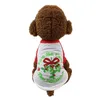 Noel Pullover Hoodies Pet Köpek Giyim Kedi Kostüm Gömlek Sweater Giyim Santa Snowman Kemer Günlük Giysileri XS S M L
