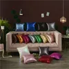 14 Renkler Glitter Sequins Yastık Kılıfı Katı Renk Yastık Ev Araba Rahat Dekor Bel Yastık Kapak Yastık Kılıfı