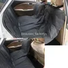 Black Car Auto Dog Seat Cover Cat Pet Protector Travel Auto Back Rear Waterproof Oxford 132cm X 142cm