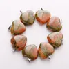 Fashion hot Love Heart Shape stone mix Color Pendants Loose Beads for Bracelets and Necklace DIY Jewelry making for Women Gift free