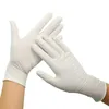 100 stks wegwerp latex handschoenen witte antislip laboratorium rubber latex beschermende handschoenen hot selling huishoudelijke reinigingsproducten op voorraad