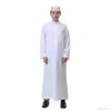 Muslimskt mode för män Islamiska kläder Saudi Arab Dubai Robes Kaftan Abaya Eid Al-Fitr Jubba Thobe Arabiska islam Long Robes