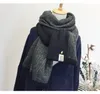 Vente en gros - Nouvelle dame écharpe mignon hiver laine tricotée écharpe chaude douce double face Bufandas Cachecol coton foulards pour femmes hommes
