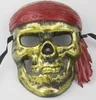 Halloween Pirates Caribbean Maska Cosplay Czaszki Bones Maski Kapitan Jack Maski CS Tactical Nerf Maska Festiwal Horror Maszyna