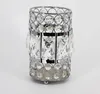 Bougeoirs en verre cristal doré de Style européen, lanterne pour centres de table de mariage, décoration pour événements de mariage, decor0036