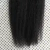 I-tip Hair Extensions Kinky Straight Brazilian Virgin Hair 100g Coarse Yaki Remy Stick Tip Indian Human Hair Extensions,