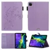 Plum Blossom Embossing Leather Tablet Väska till iPad Air Pro 9.7 Mini 1/2/4/5 Samsung Galaxy Tab A T720 Multi Card Slots Skyddskåpa
