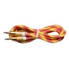 1,5m Dragon Pattern Audio Cables 3.5 Jack AUX Audio Cable 3.5mm Man till manlig kabel för telefonvagn Högtalare MP4 hörlurar