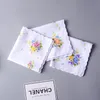 100% Algodão Handkerchief Toalhas Ladies Floral Handkerchief Party Decoração Pano Guardanapo O Craft Vintage Hanky ​​Omã Presentes DBC BH2662