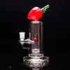 8 Inches Hookahs Color Fruit Glass Bong Banana Smoking Pipe Recyecler Oil Rig with 1 bowl included