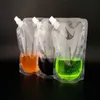 250ml 350ml 420ml 500ml 1000mlの空のDoypackプラスチックスタンド上のスパウトの液体バッグパック飲料、絞り、ドリンクスパウトポーチフルーツジュースビールバッグ