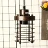 Plafonniers industriels vintage à tête unique en forme de cage en fer, lampe suspendue pour cuisine, bar, salon, luminaire suspendu pour la maison, 201k