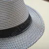 40 Designs Fashion Straw Hats Mężczyźni Kobiety Panama Hats Hats zwykły kolor Jazz Hat skąpe brzegowe czapki