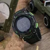 Moda masculina relógios smael marca digital led relógio militar masculino relógio de pulso 50m à prova dwaterproof água mergulho esporte ao ar livre relógio ws1235258k