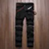 2020 Red Branco preto Rapped Ripped Pant Knee Hole Zipper Biker Men Slim Skinny Destruído Jeans Jeans Jeans8488715