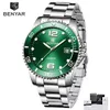 Benyar Top Brand Men Mechanical Watch Automatische mode Luxe roestvrijstalen mannelijke klok268c