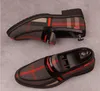 2023 2020 New Plaid Suede Leather Men Loafer Shoes Fashion Slip on Male Shoes Casual Shoes Man Party Wedding Footwear Big Size 37-44