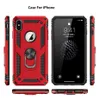 Coque de téléphone avec anneau de conception chaude, étui Anti-chute avec support magnétique pour iPhone 11 Pro XR XS Max X 6 6S 7 8 Plus