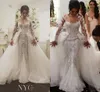 Vestidos de novia de Oriente Medio 2020, vestidos de novia de sirena, faldas de encaje sexy, vestidos de novia de Berta desmontables Steven Khalil 20