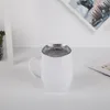 Kol ve Kapak Paslanmaz Çelik Şarap Tumbler Çift Duvar Göbek Kupa Araba Mug sunan renkli 12oz Kahve Kupası