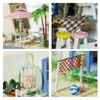 01.24 Puppenhaus Kit Miniatur DIY Seaside Villa Haus Kits Beste Geburtstags-Geschenke für Teens Bildung Spielzeug