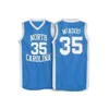 North Carolina Tar Heels College＃35 Bob McAdooバスケットボールジャージー＃52ジェームズ価値のある＃21 Mitch Kupchak Retro Mensステッチカスタム任意の名前