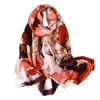 Vente en gros et hiver New Ladies Premium Silk Scarves Imprimé Mulberry Silk Sunscreen Scarf Fashion Shawl