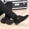 Best Sell Celebrity Style Black Men schoenen veter gespen Cusp Shoes Dress Shoes Heren Casual Bruidy Party trouwschoenen