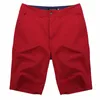 Hoge kwaliteit zomer smart casual shorts mannen katoen streetwear fashion effen zakelijke formele chino shorts plus size 44 fashion